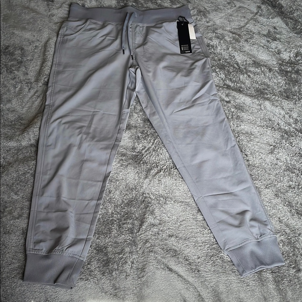 Kyodan Gray Athleisure Track Pants with Elastic Waistband